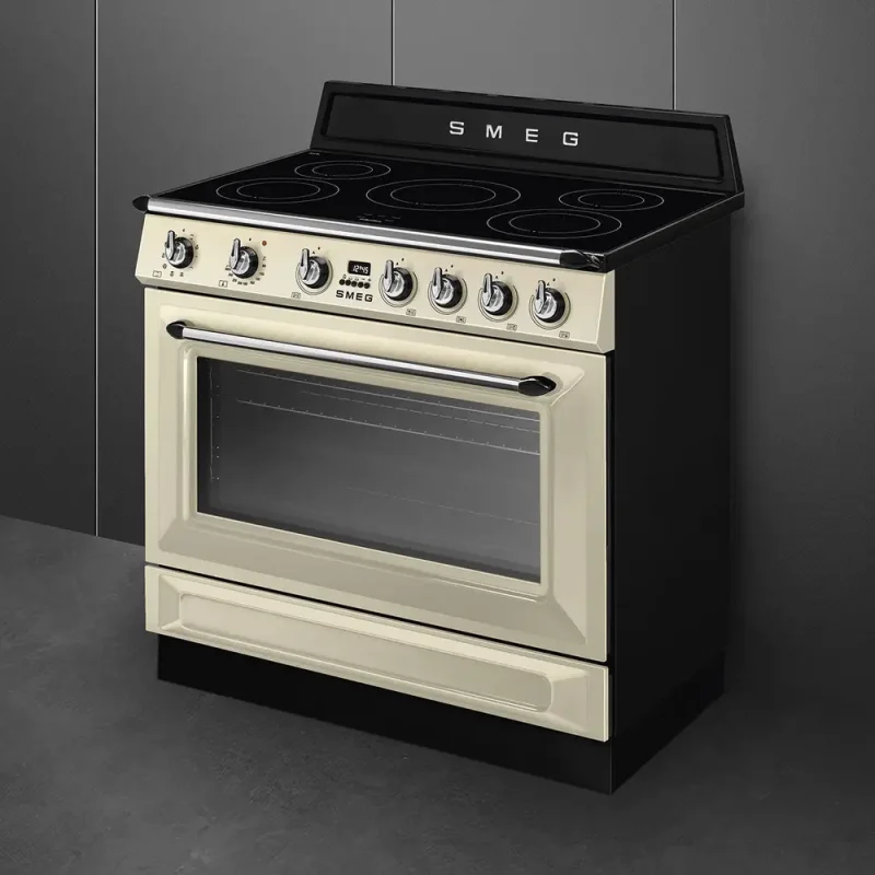 Fogão Indução Smeg TR90IMP - Victoria, Creme, 90cm, Elétrico(Indu), A - Image 4