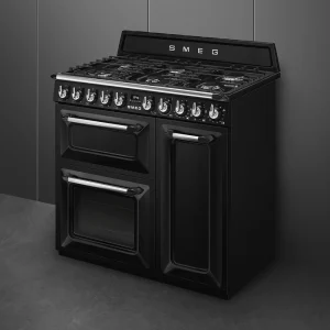 Fogão a Gás Smeg TR93BL - Victoria, Preto, 90cm, A - Image 5