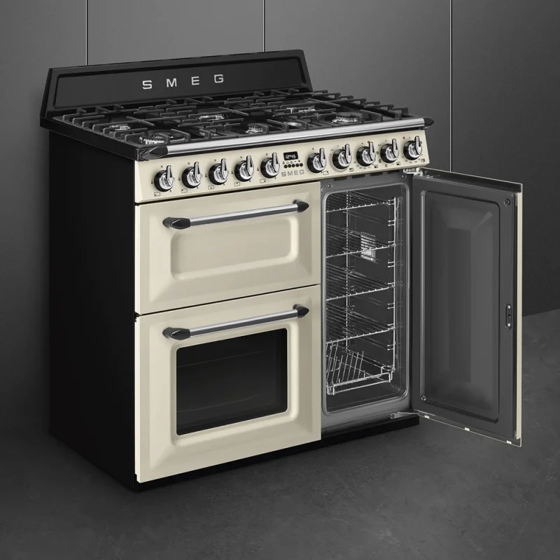 Fogão a Gás Smeg TR93P - Victoria, Creme, 90cm, Gás, A - Image 6