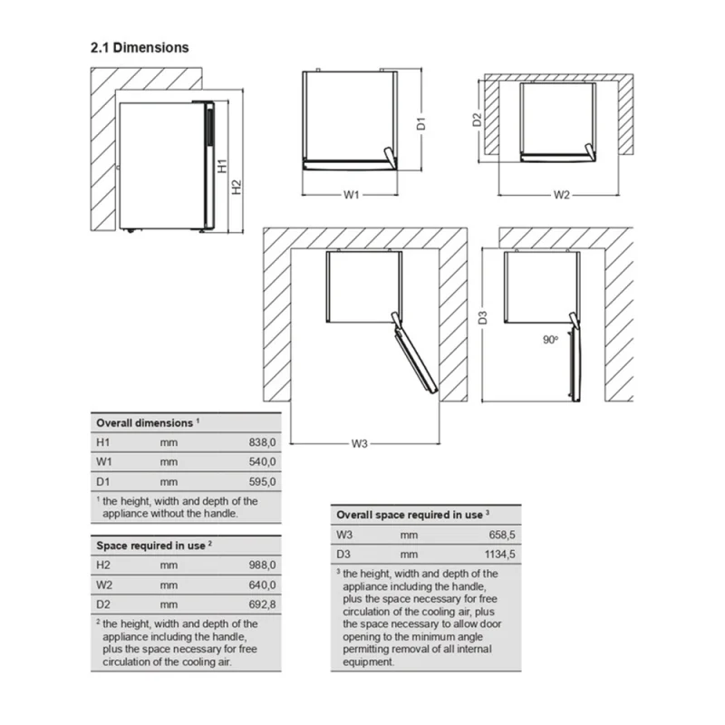 Frigorífico Monoporta Whirlpool W55VM 1120 W 2 WS - 83.8 cm, 122 lt, Branco - Image 4