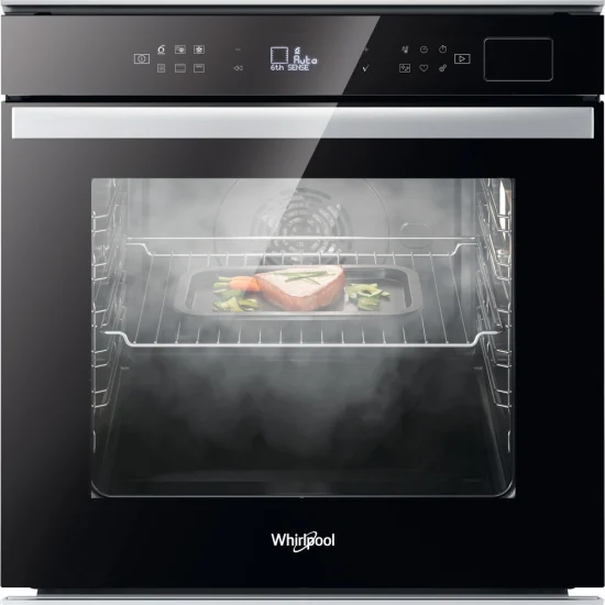 Forno Multifunções Whirlpool W6 OS4 4S1 H BL - 73 lt, 59.5 cm, Hidrolítico, Preto