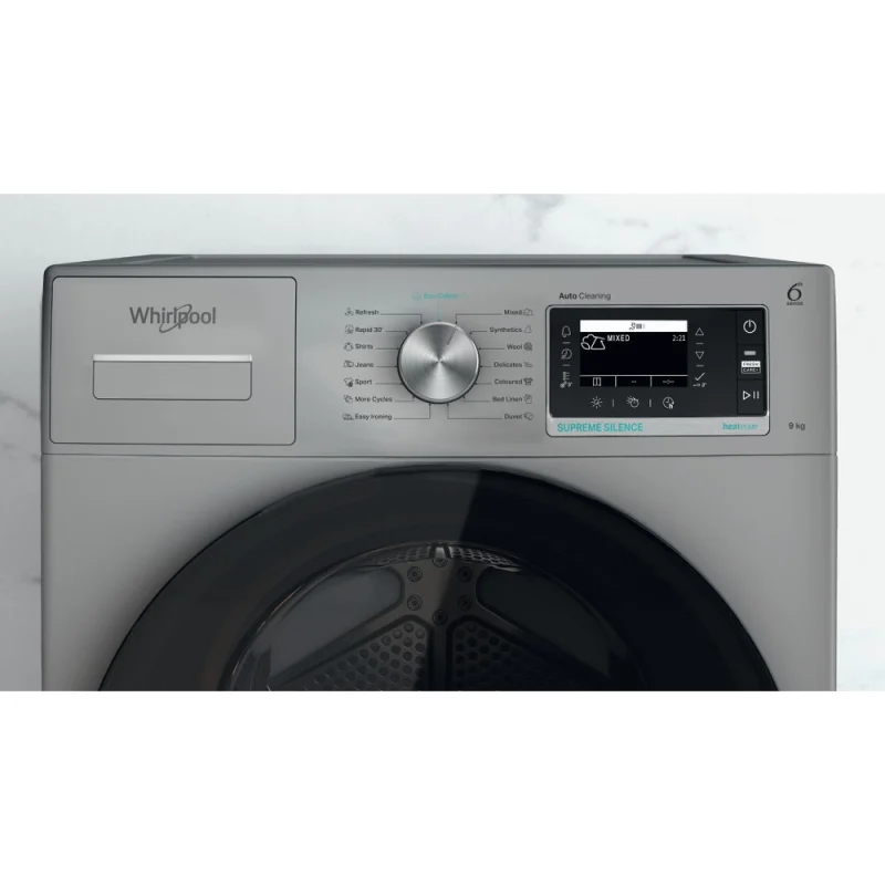 Máquina de Secar Roupa Whirlpool W7 D93SB EE - 9 kg, Bomba de calor, Branco - Image 3