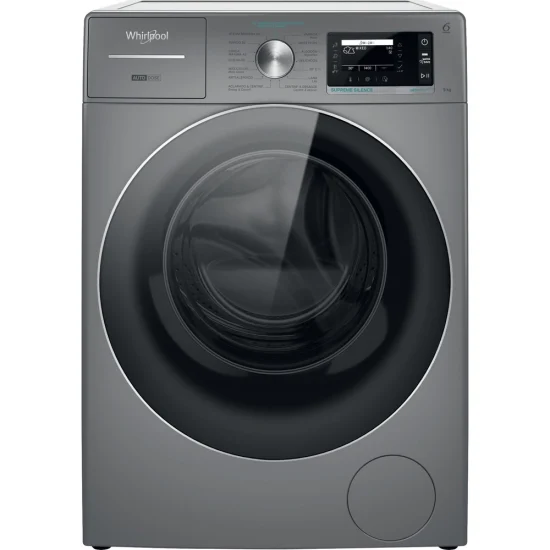 Máquina de Lavar Roupa Whirlpool W8 99ADS SILENCE SPT - 9 kg, 1400 rpm, Prateada