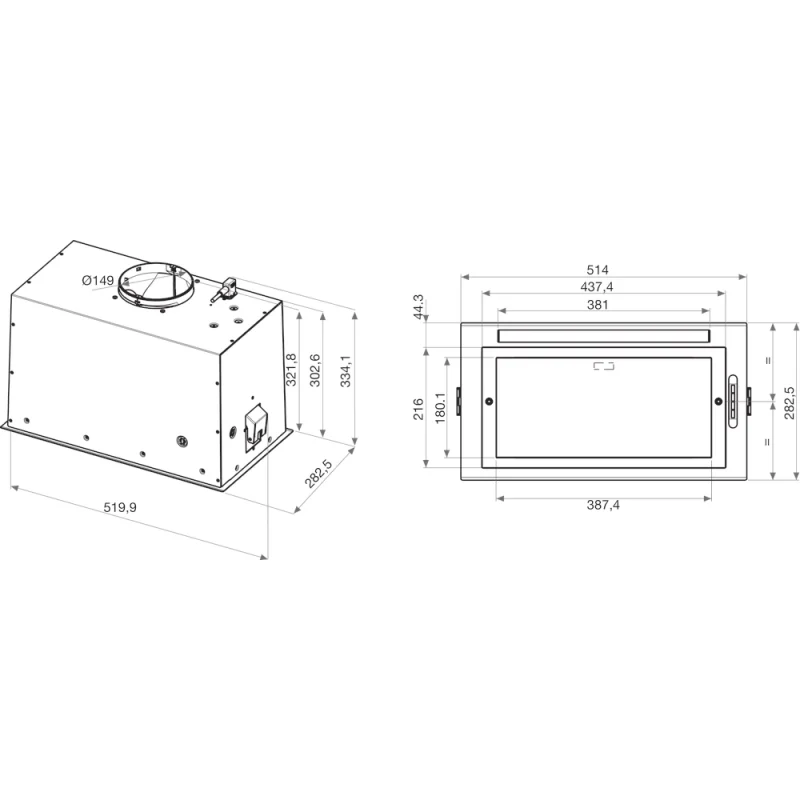 Exaustor Integrável Whirlpool WCT3 63F LTX - 51.4 cm, 650 m³/h, Inox - Image 4