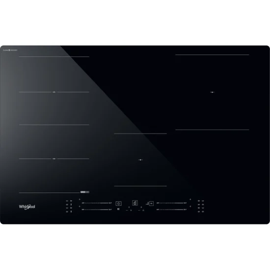 Placa de Indução Whirlpool WF S1577 CPNE - 77 cm, Elétrica, Vidro Preto