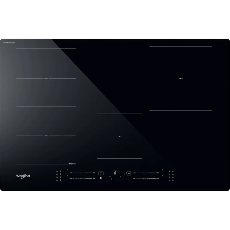 Placa de Indução Whirlpool WF S1577 CPNE - 77 cm, Elétrica, Vidro Preto