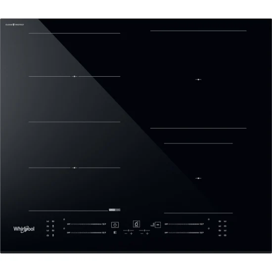 Placa de Indução Whirlpool WF S5060 CPBF - 60 cm, Elétrica, Vidro Preto