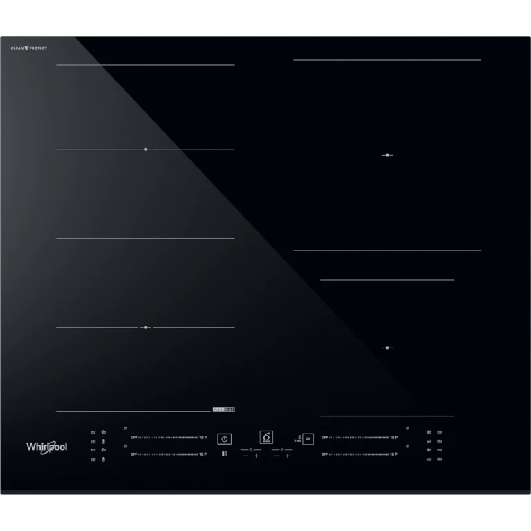 Placa de Indução Whirlpool WF S5060 CPBF - 60 cm, Elétrica, Vidro Preto