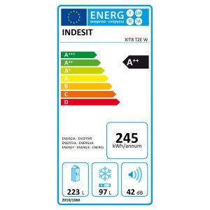 Frigorífico Combinado Indesit XIT8 T2E W - Total No frost, 188.8 cm, 320 lt, Branco - Image 3
