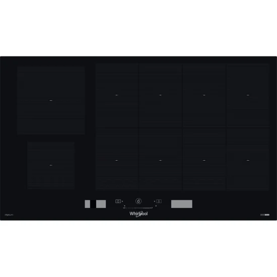 Placa de Indução Whirlpool SMP 9010 C/NE/IXL - 86 cm, Elétrica, Vidro Preto