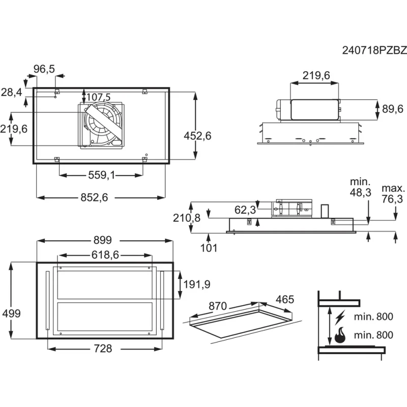 Exaustor de Teto AEG NDC7792SM - Image 7