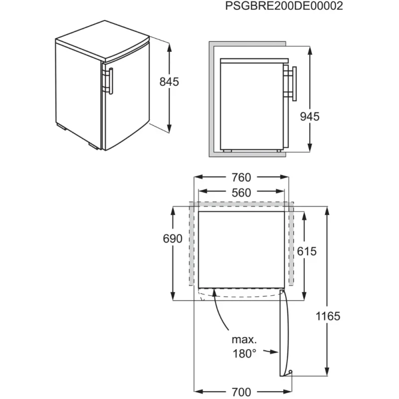 Congelador Vertical AEG ATB48E1AW - Image 7