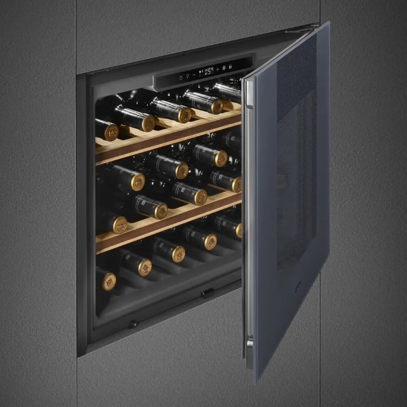 Garrafeira Smeg CVI121G - Linea, Neptune Grey, Rever. 60x45cm, F - Image 2