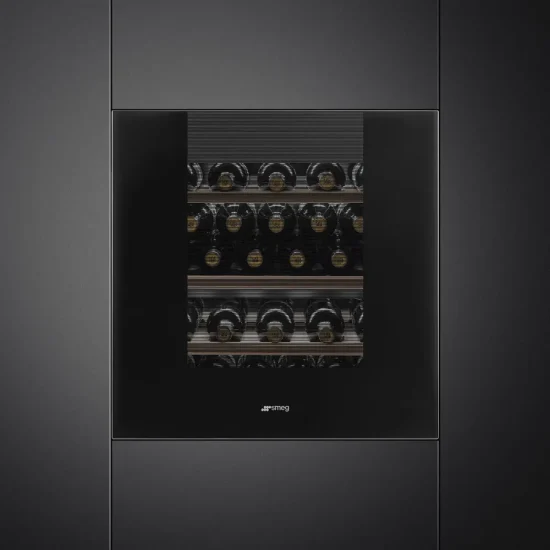 Garrafeira Smeg CVI129B3 - Linea, Preta, Rever. 60x60cm, G
