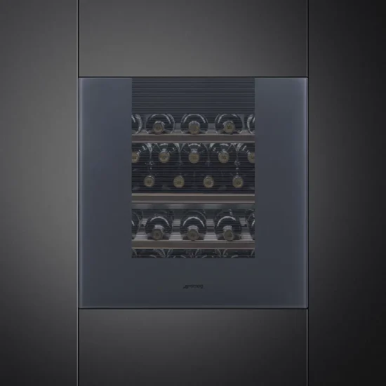 Garrafeira Smeg CVI129G - Linea, Neptune Grey, Rever. 60x60cm, G