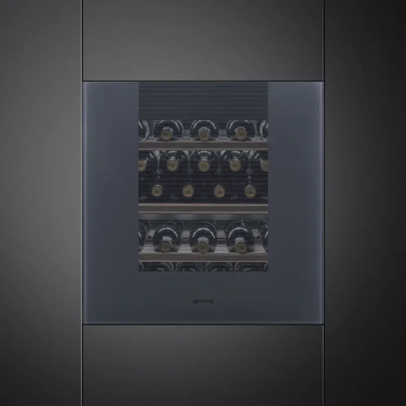 Garrafeira Smeg CVI129G - Linea, Neptune Grey, Rever. 60x60cm, G