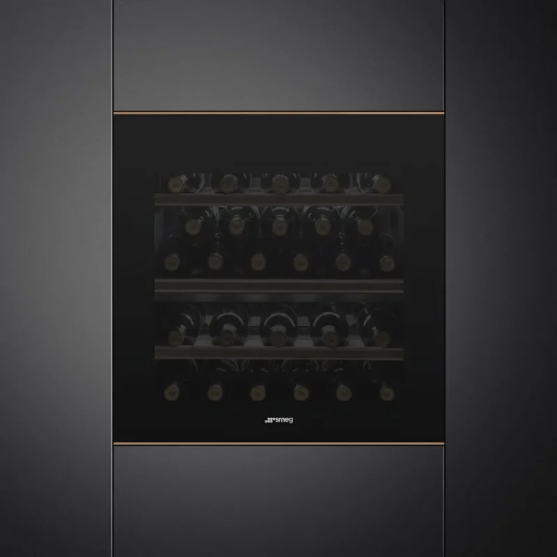 Garrafeira Smeg CVI629NR3 - DSN, Preta, Rever. 60x60cm, G