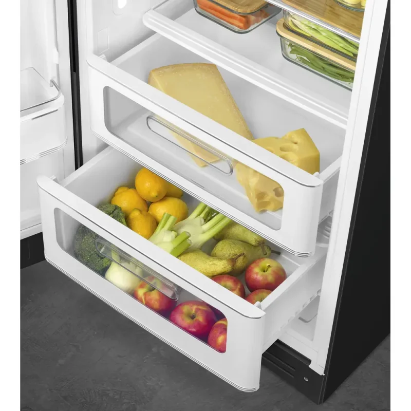 Frigorífico Smeg FAB28LBL5 - Anni 50, Preto, Esq, 153cm, D - Image 7