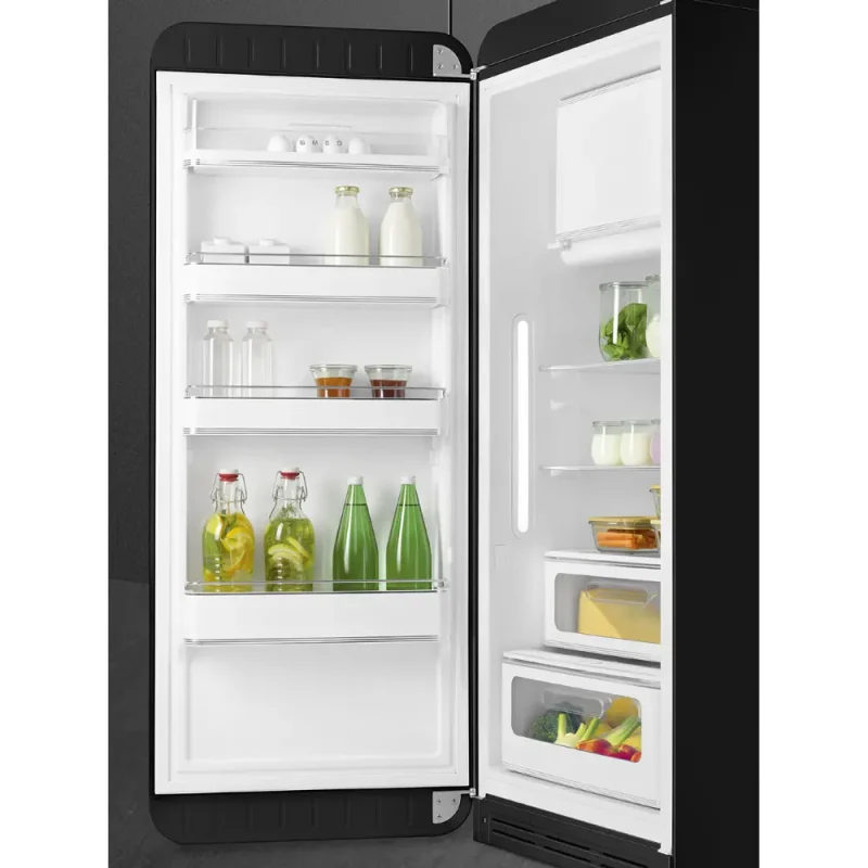 Frigorífico Smeg FAB28LBL5 - Anni 50, Preto, Esq, 153cm, D - Image 2