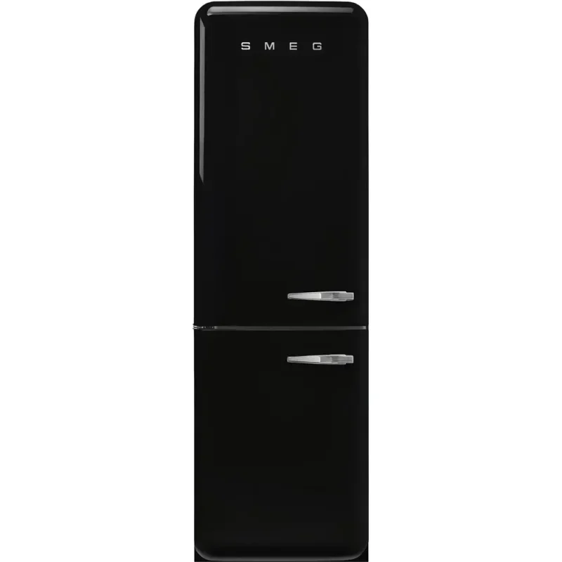 Frigorífico Combinado Smeg FAB32LBL5 - Anni 50, Preto, Esq, 197cm, D
