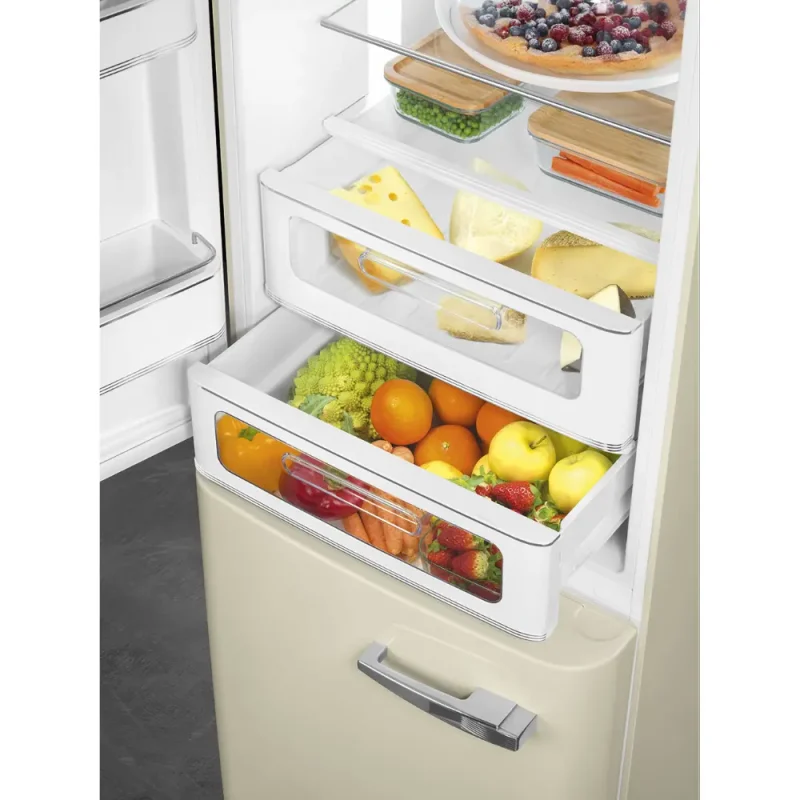 Frigorífico Combinado Smeg FAB32LCR5 - Anni 50, Creme, Esq, 197cm, D - Image 5
