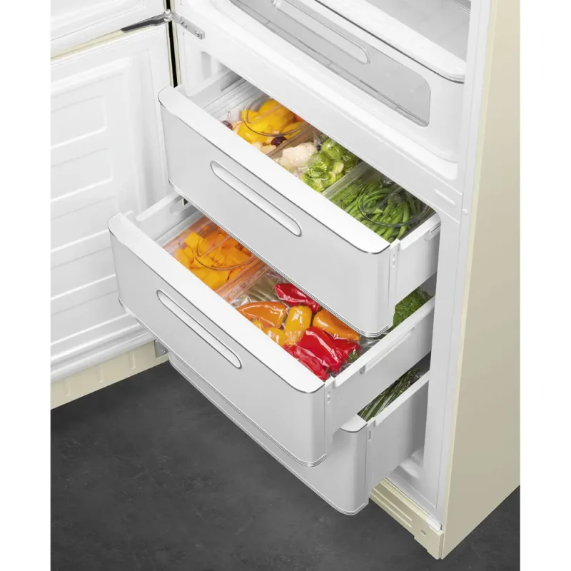 Frigorífico Combinado Smeg FAB32LCR5 - Anni 50, Creme, Esq, 197cm, D - Image 4