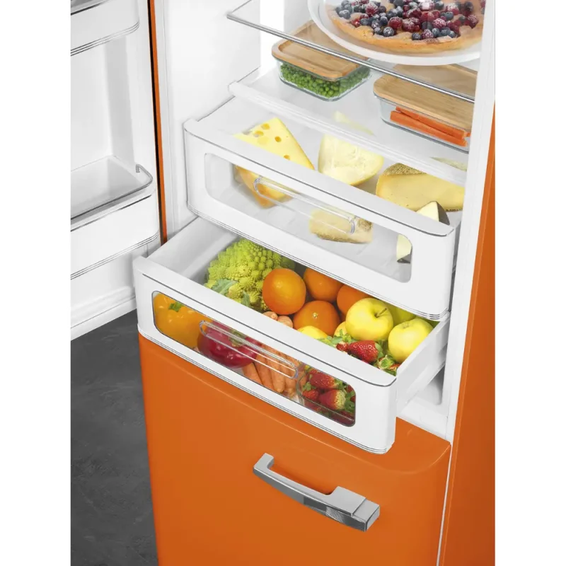 Frigorífico Combinado Smeg FAB32LOR5 - Anni 50, Laranja, Esq, 197cm, D - Image 5