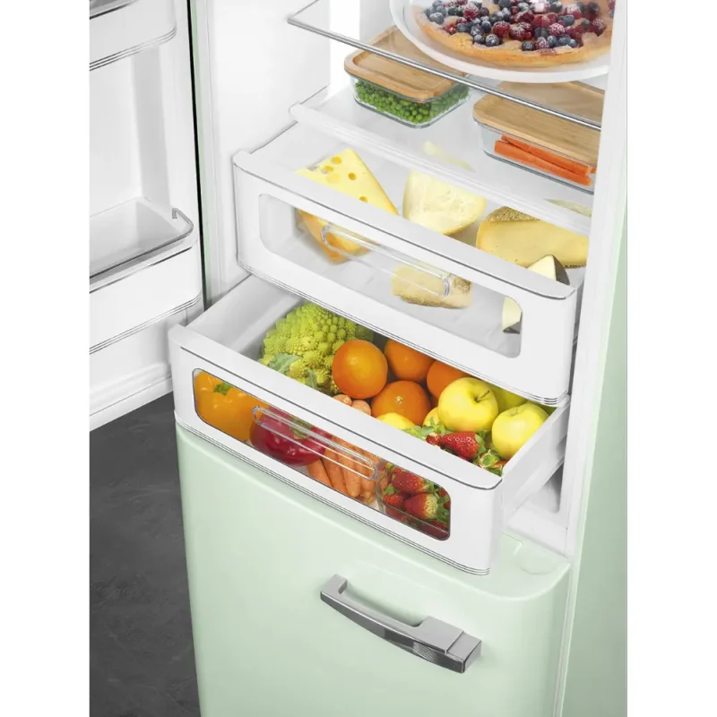 Frigorífico Combinado Smeg FAB32LPG5 - Anni 50, Verde água, Esq, 197cm, D - Image 4