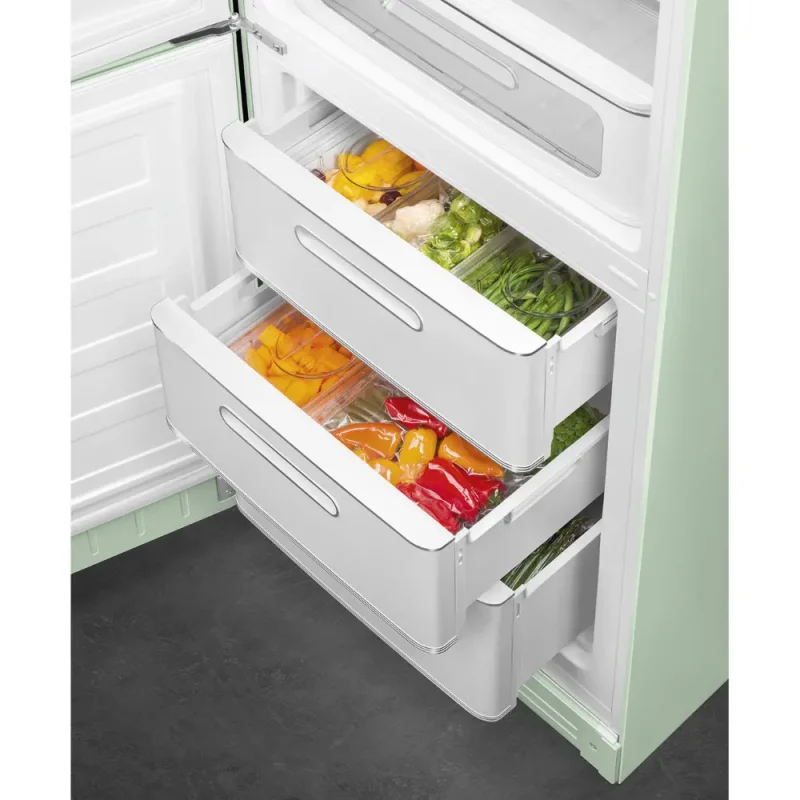 Frigorífico Combinado Smeg FAB32LPG5 - Anni 50, Verde água, Esq, 197cm, D - Image 6