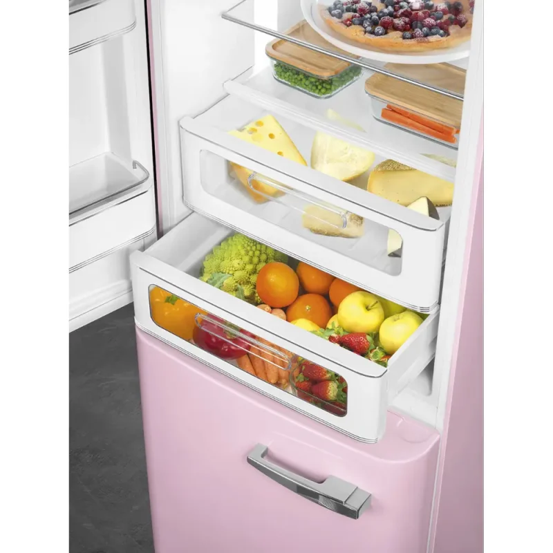 Frigorífico Combinado Smeg FAB32LPK5 - Anni 50, Rosa, Esq, 197cm, D - Image 5