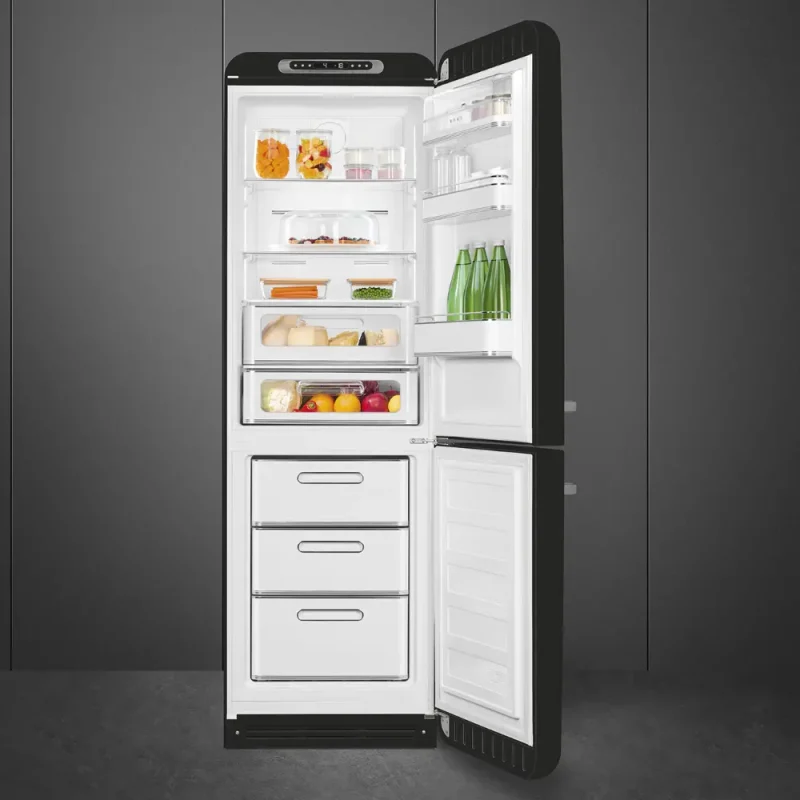 Frigorífico Combinado Smeg FAB32RBL5 - Anni 50, Preto, Dta, 197cm, D - Image 2