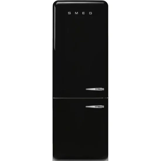 Frigorífico Combinado Smeg FAB38LBL5 - Anni 50, Preto, Esq, 205cm, E
