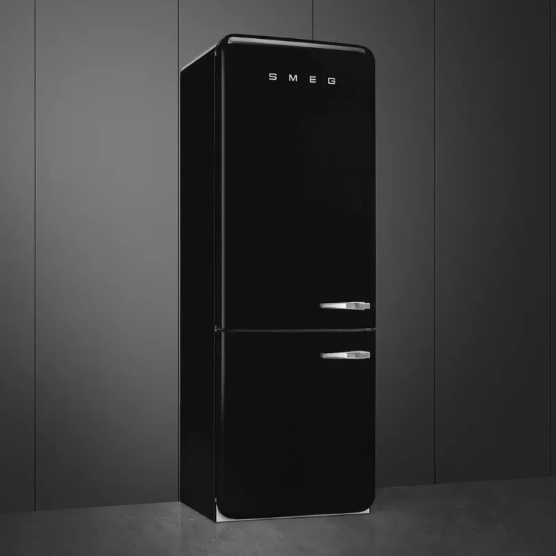 Frigorífico Combinado Smeg FAB38LBL5 - Anni 50, Preto, Esq, 205cm, E - Image 3