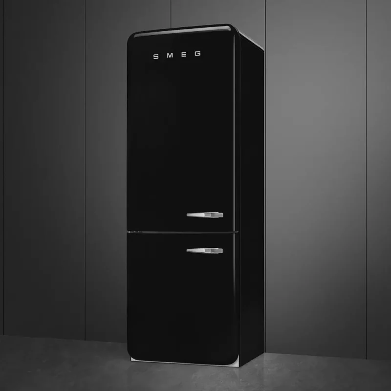 Frigorífico Combinado Smeg FAB38LBL5 - Anni 50, Preto, Esq, 205cm, E - Image 4