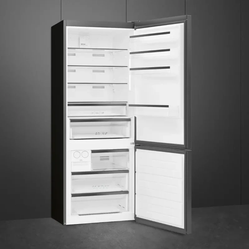 Frigorífico Combinado Smeg FC48KDND - NF, Dark inox, 192x70cm, D - Image 4