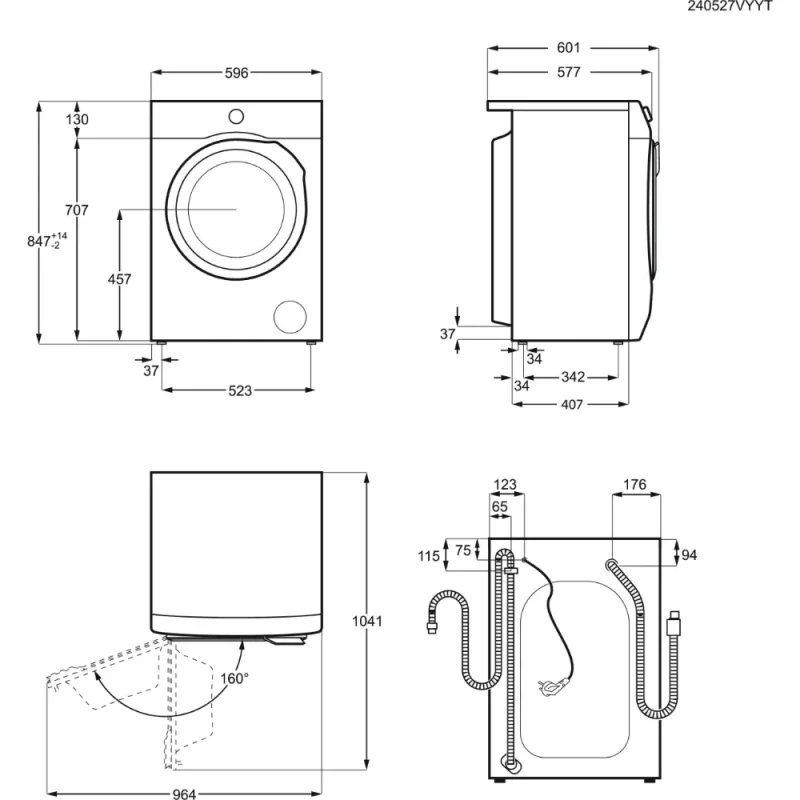 Máquina de Lavar Roupa AEG LFR6184N2B - Image 9