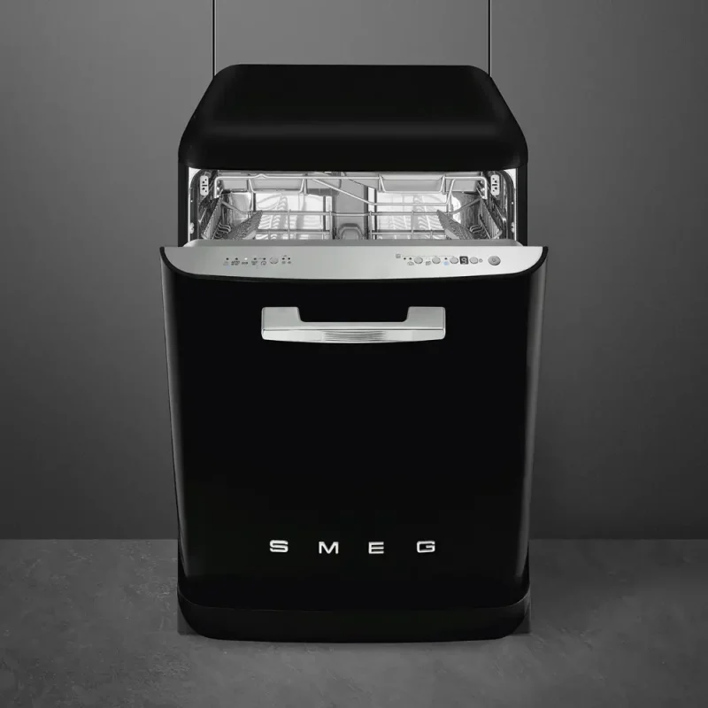 Máquina de Lavar Loiça Smeg LVFABBL3 - Anni 50, Preta, 3 Cestos, 11 Prog, B - Image 3