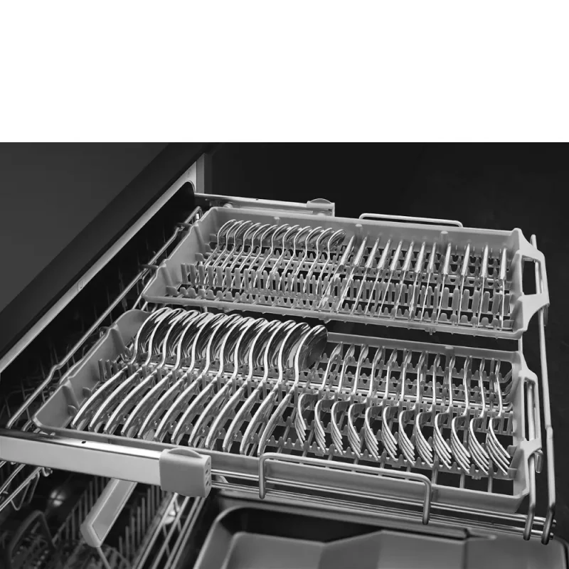 Máquina de Lavar Loiça Smeg LVFABBL3 - Anni 50, Preta, 3 Cestos, 11 Prog, B - Image 4