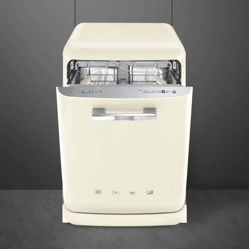 Máquina de Lavar Loiça Smeg LVFABCR3 - Anni 50, Creme, 3 Cestos, 11 Prog, B - Image 3
