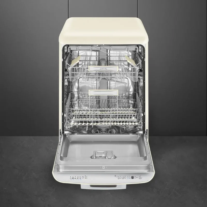 Máquina de Lavar Loiça Smeg LVFABCR3 - Anni 50, Creme, 3 Cestos, 11 Prog, B - Image 2