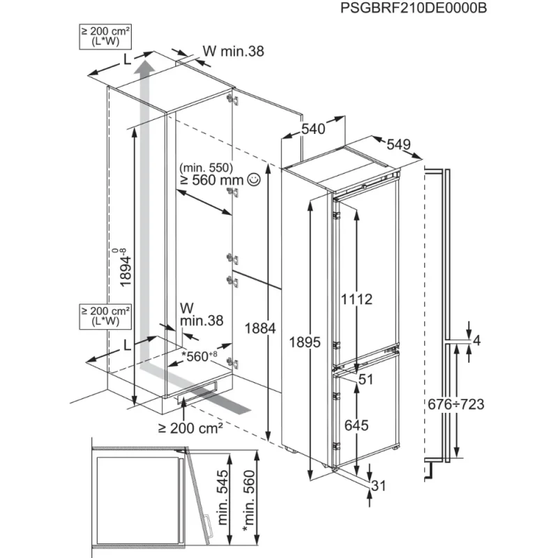 Frigorífico Combinado AEG NSC6M19FDS - Image 7