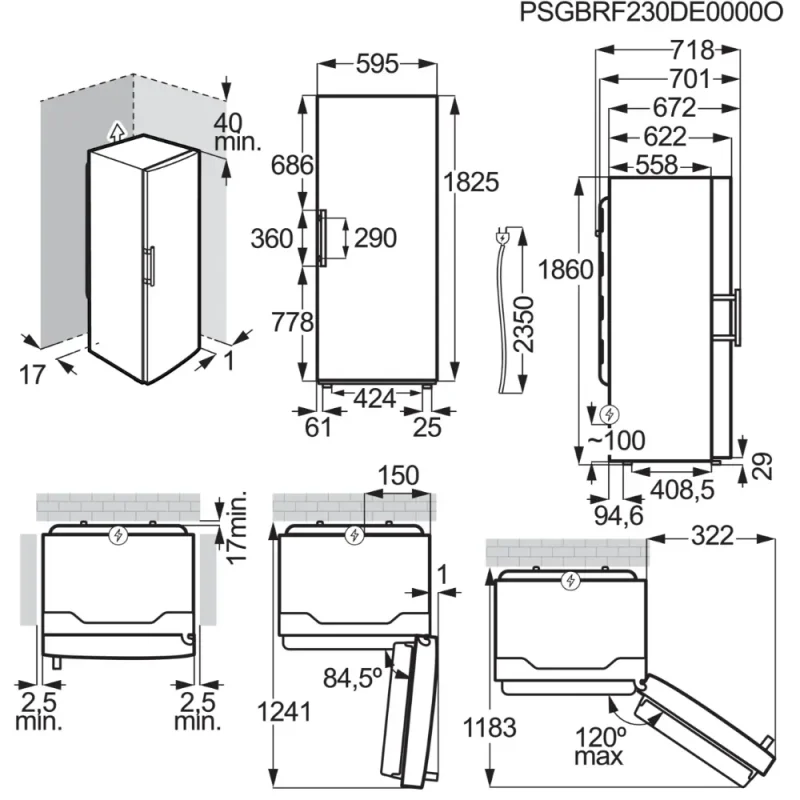 Congelador Vertical AEG OAG7M281EW - Image 7