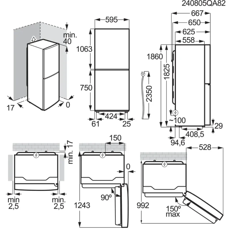 Frigorífico Combinado AEG RCB632E9MU - Image 8