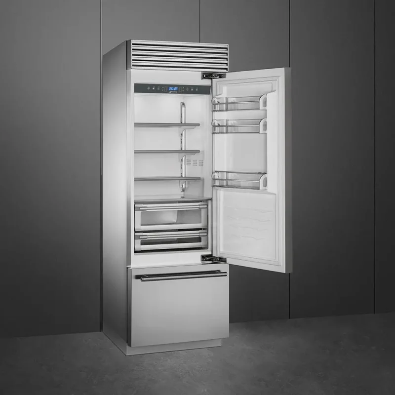 Frigorífico Combinado Smeg RF376RSIX - Classica, Inox, 220x74cm, Dobr Dta, F - Image 2
