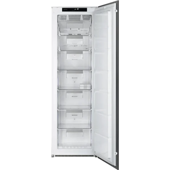 Congelador Vertical Smeg S8F174NE - NF, 177x54cm, E