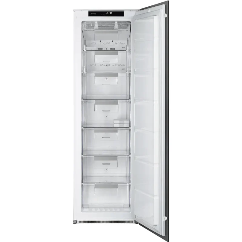 Congelador Vertical Smeg S8F174NE - NF, 177x54cm, E