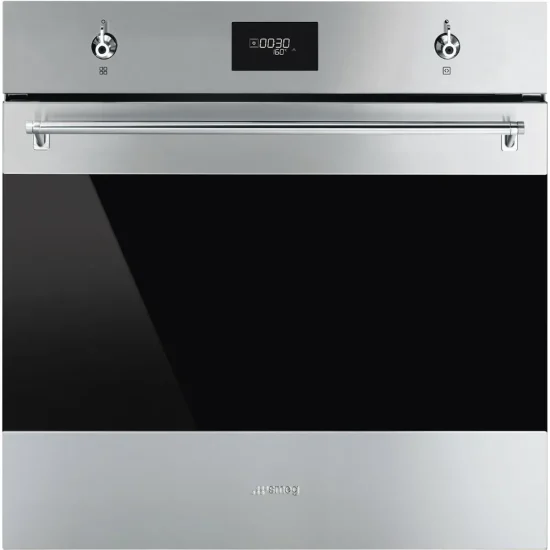 Forno Pirolítico Smeg SFP6301TVX - Classica, Inox, 60x60cm, A+