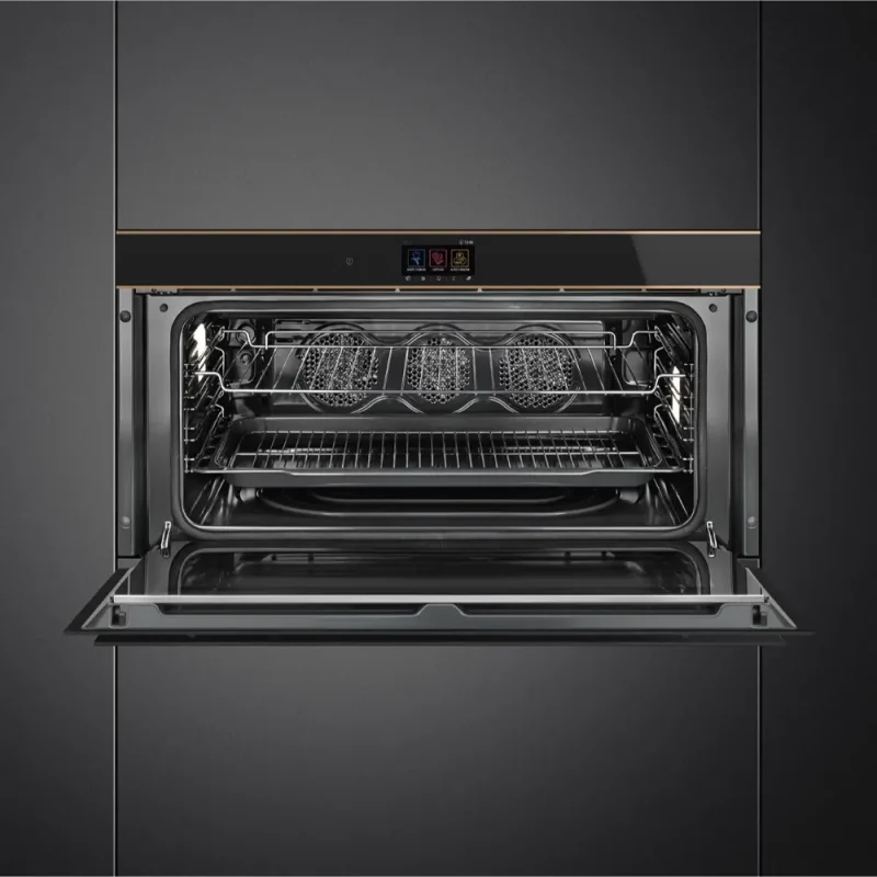 Forno Pirolítico Smeg SFPR9604TNR - DSN, Preto, 90x48cm, A+ - Image 2
