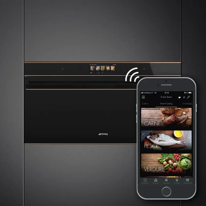 Forno Pirolítico Smeg SFPR9606WTPNR - DSN, Preto, 90x48cm, Connect, A+ - Image 7