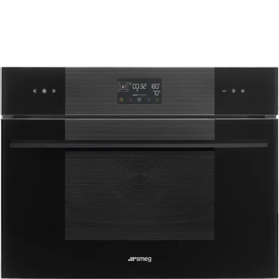 Forno Steam100 Smeg SO4102S3B3 - Linea, Preto, 60x45cm, A++